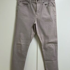 Express Men's Slim Jeans in Light Taupe